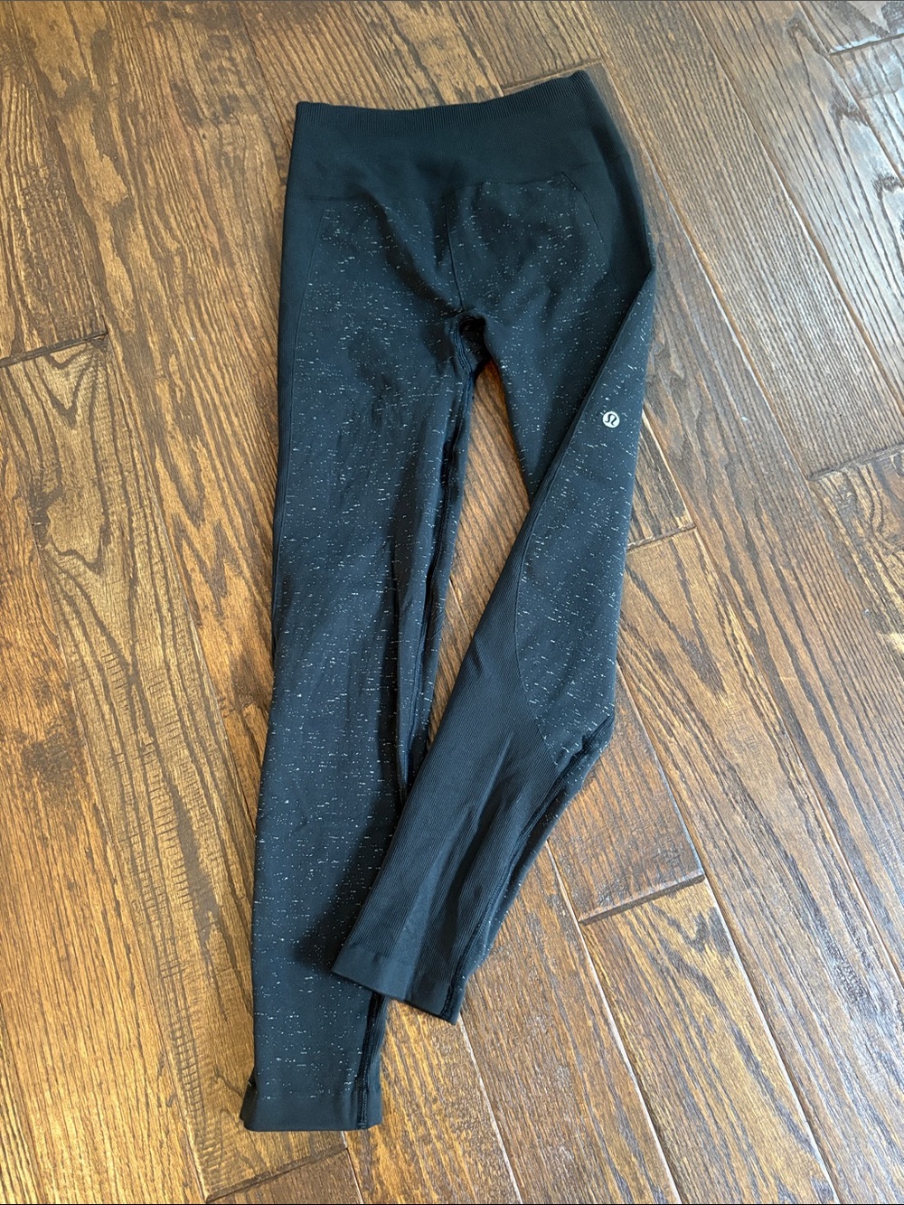 lululemon athletica Black Speckled Athletic Leggings
